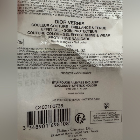 NWT Dior Red Set - Lip Stick & Nail Polish - Picture 7 of 8